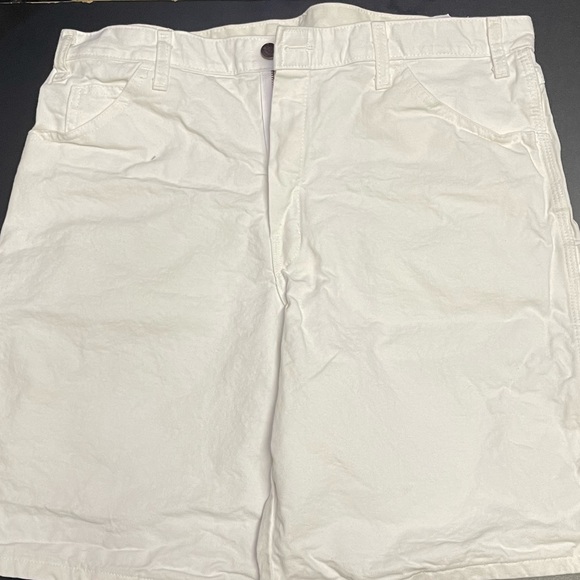 Men’s Stonewashed Duck Carpenter Shorts, 9", Stonewashed Cloud - Picture 6 of 16